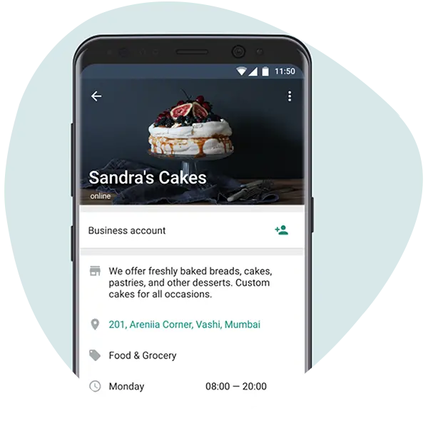 Vast nummer voor Whatsapp Business