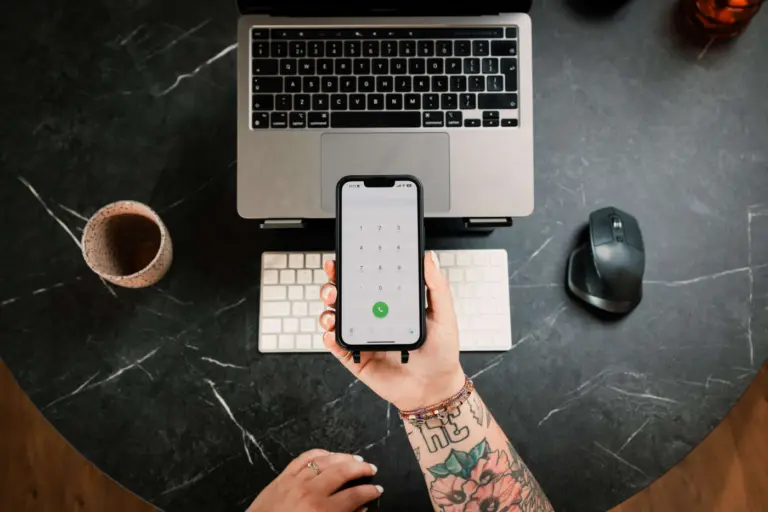 Telefoon open op de Voys VoIP app