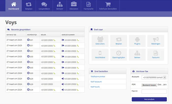 Nieuw dashboard
