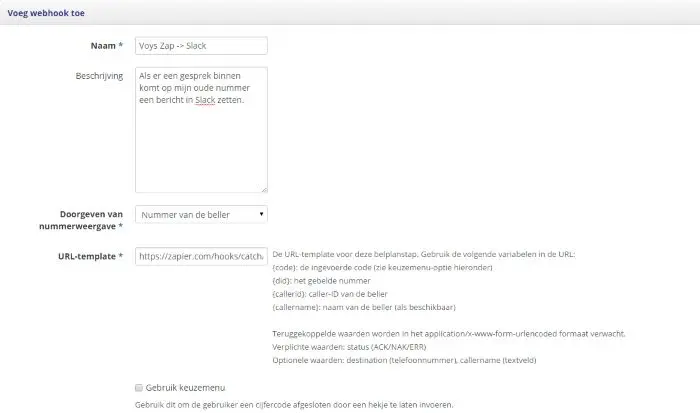 Webhook Voys Webhook-Voys