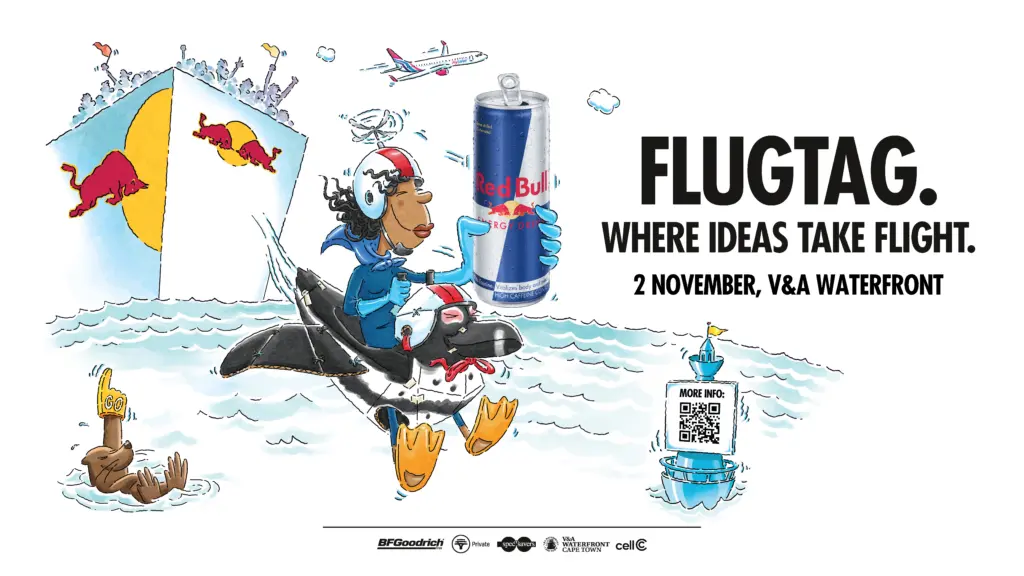 Redbull Flugtag QR Entry form with Redbull animated Images