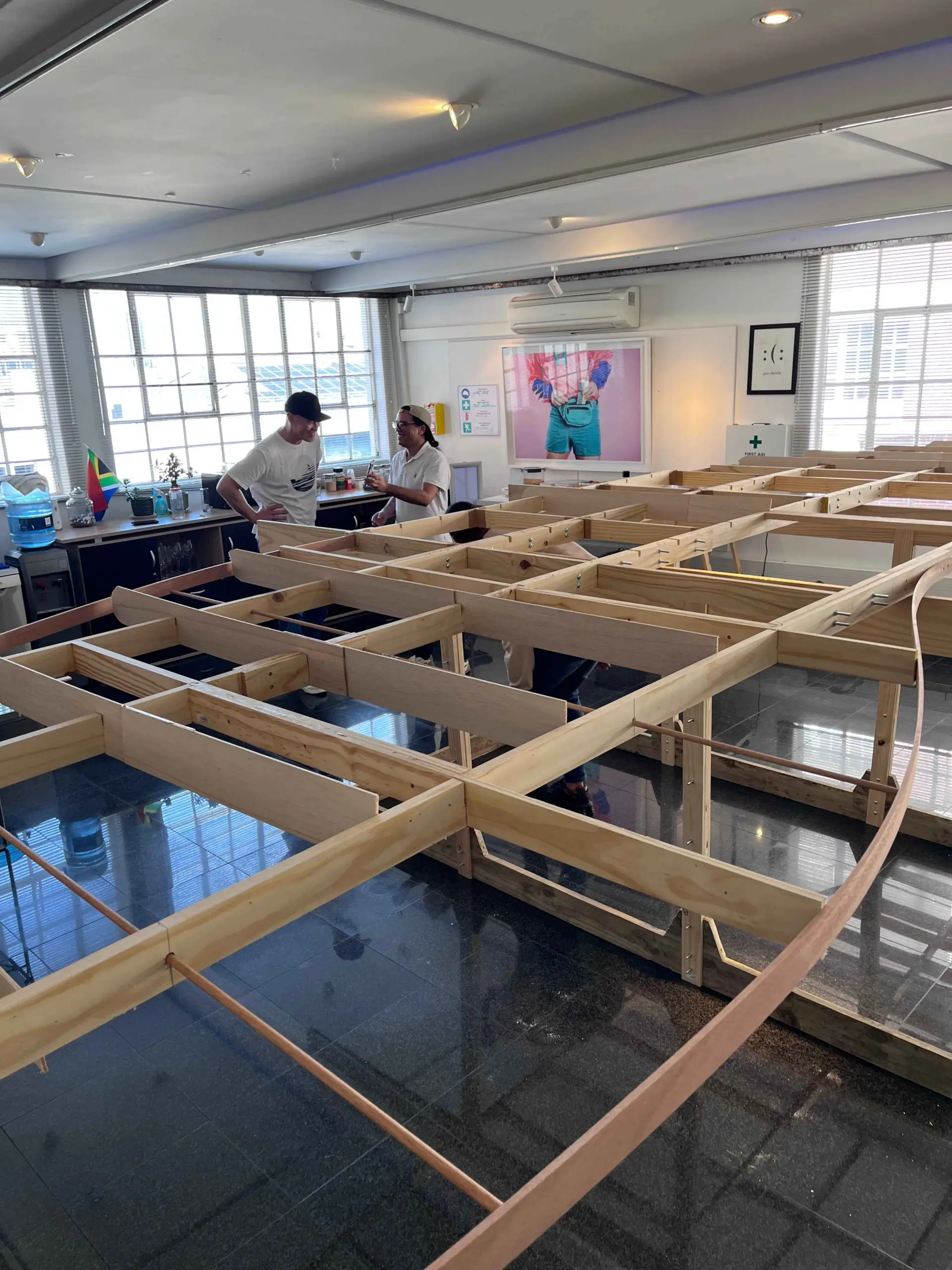 Building voys craft for redbull Flugtag at Voys SA office